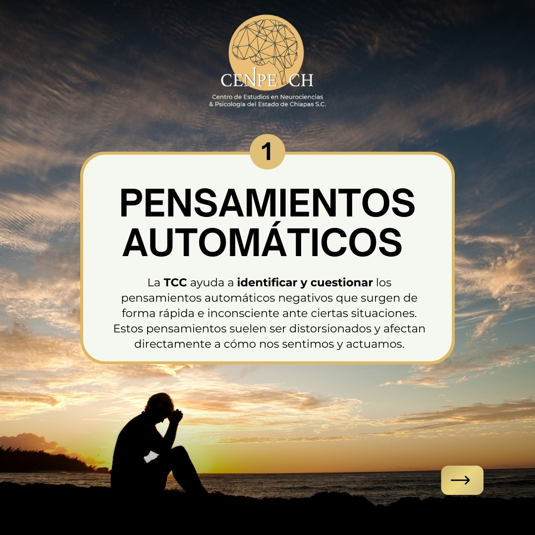 Fotografía 📌¿Sabías que la Terapia Cognitivo-Conductual (TCC) te ayuda a entender cómo piensas, sientes y actúas?